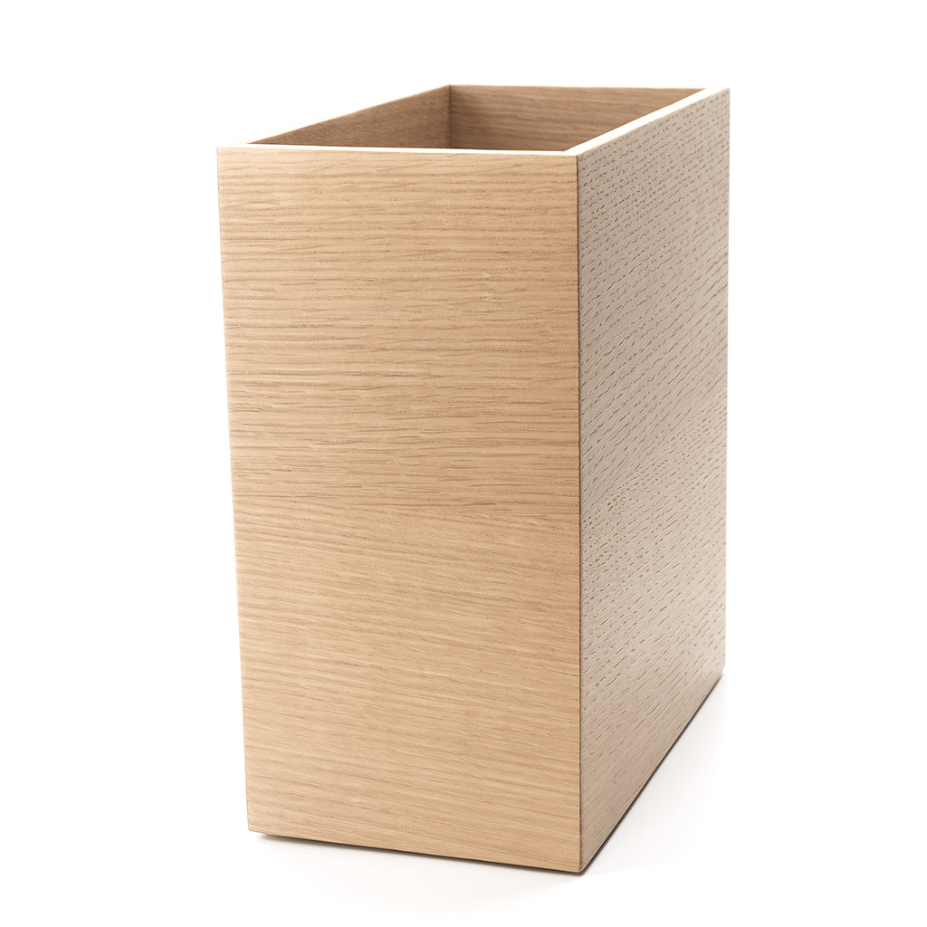 OAK OCTAGONAL WASTEBASKET - The Lacquer Company US